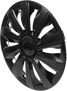 BRIGHTFUFU Cubiertas Tapacubos Negros Protección Eficaz Elegante y Decorativo y Compatible con SUV