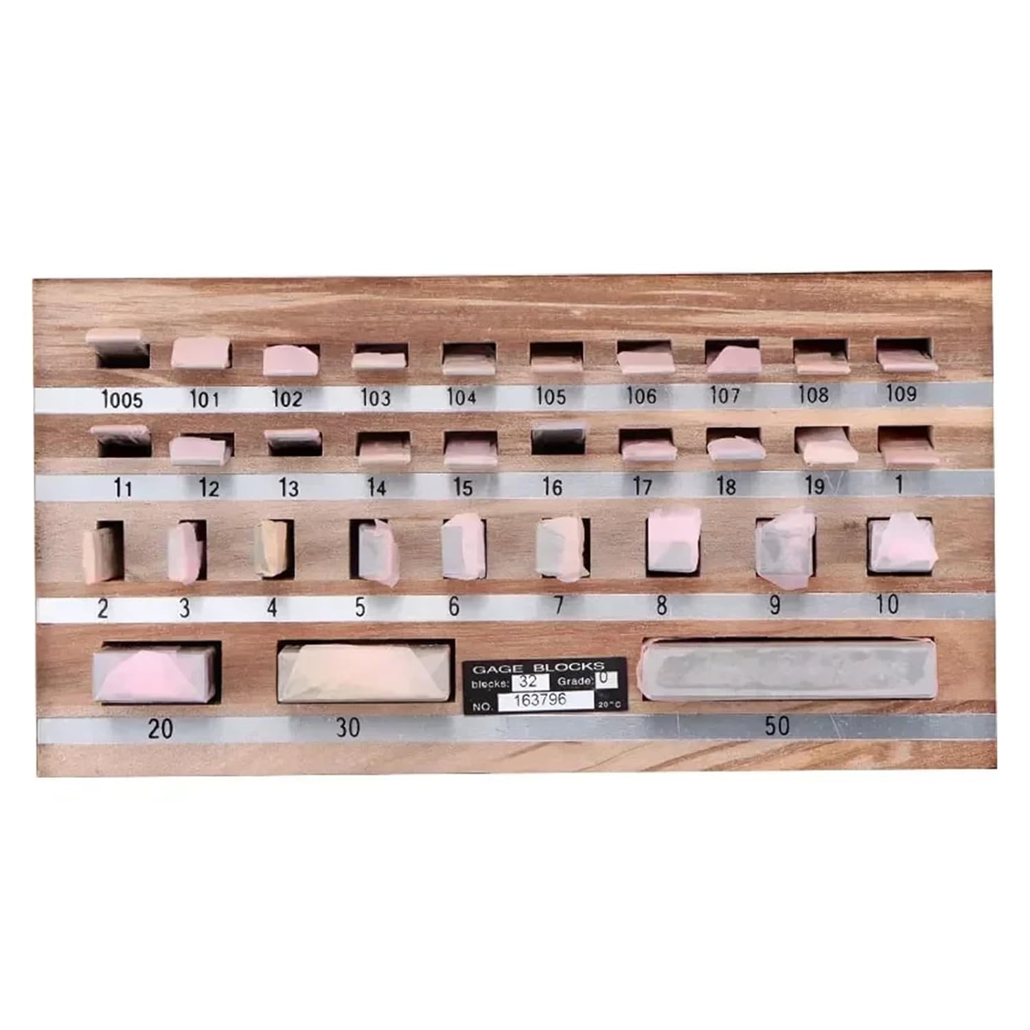 Blocks Gauge Set, 32Pcs/Set 1 Grade 0 Grade Block Gauge Caliper Inspection Block Gauge Measuring Tools Woodworking Tools(0 Grade)