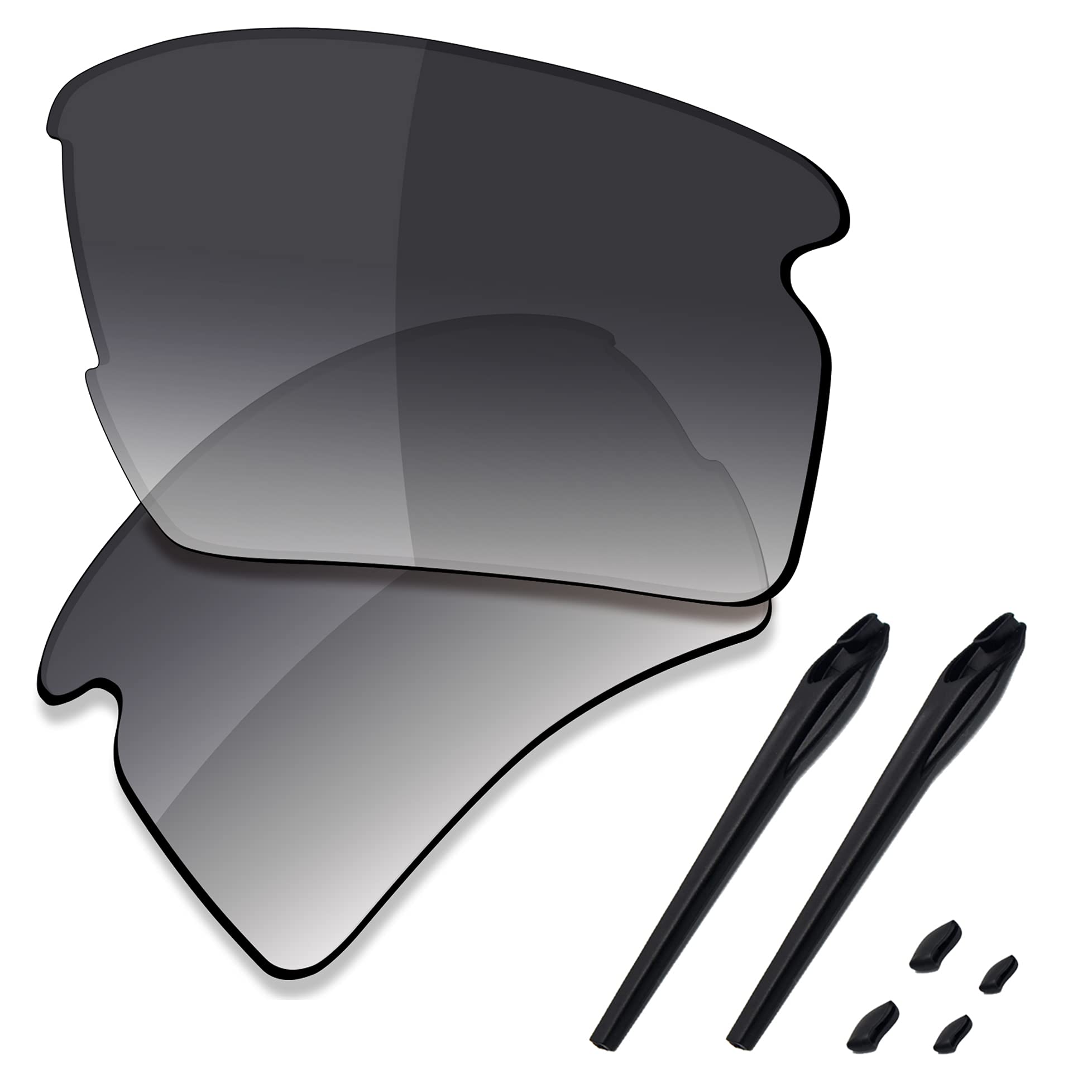 SAUCER Lenti di ricambio premium e kit di gomma per occhiali da sole Oakley Flak 2.0 XL OO9188