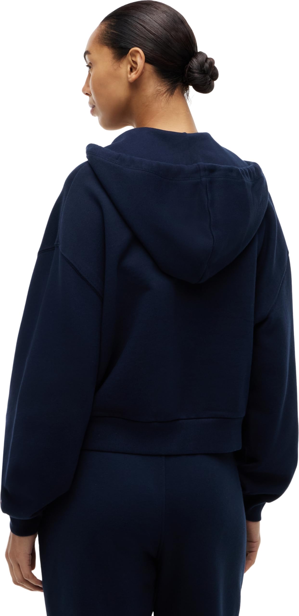Tommy Hilfiger Mdrn Script Zip Terry Hoodie Ww0ww47845 Sweat à Capuche zippé Femme (Lot de 1)