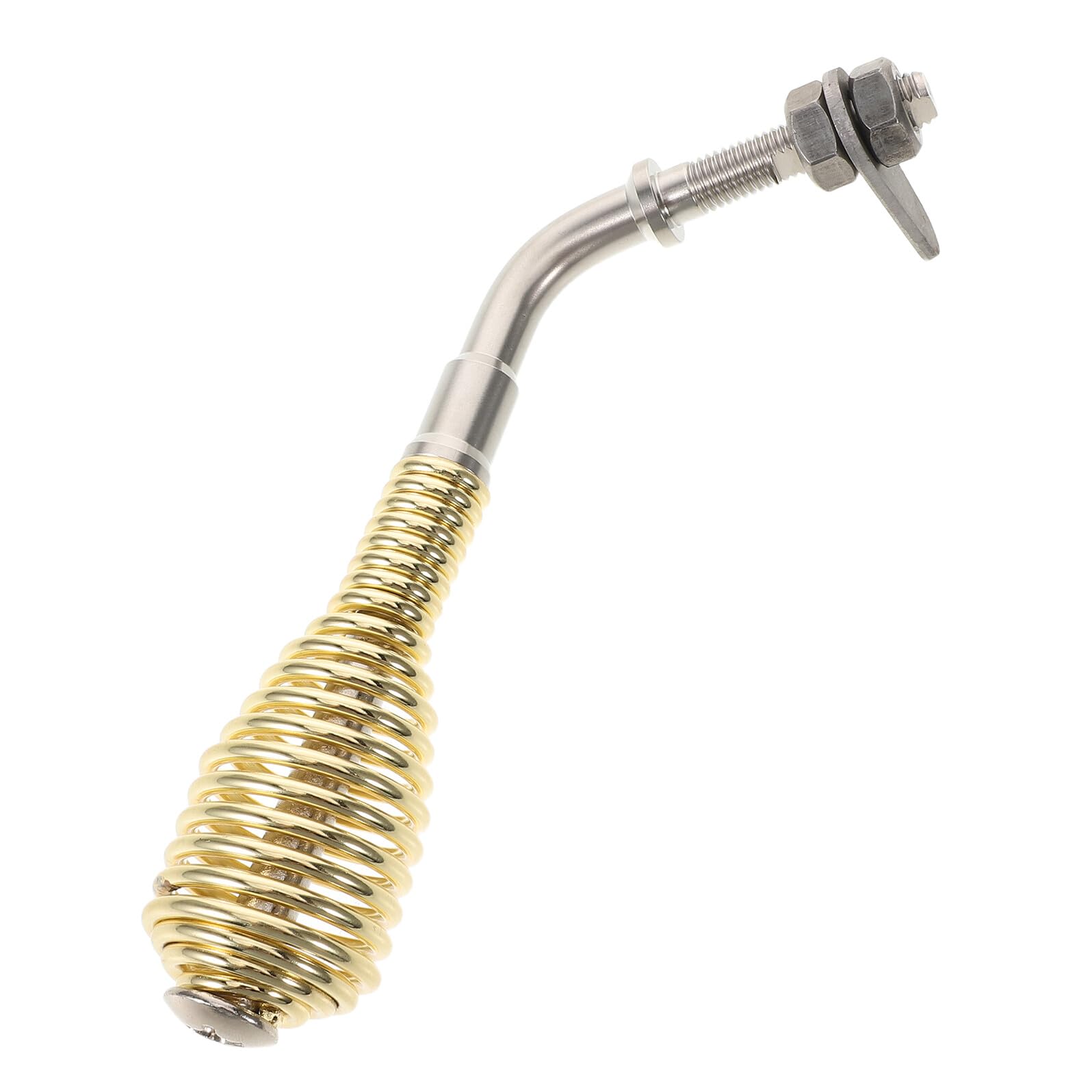 POPETPOP Maniglia a Molla per Porta Stufa a Legna 4" con Asta Filettata M8 Resistente al Calore Sostituzione per Caminetti e Barbecue Installazione Fai da Te Diametro Molla 38 MM