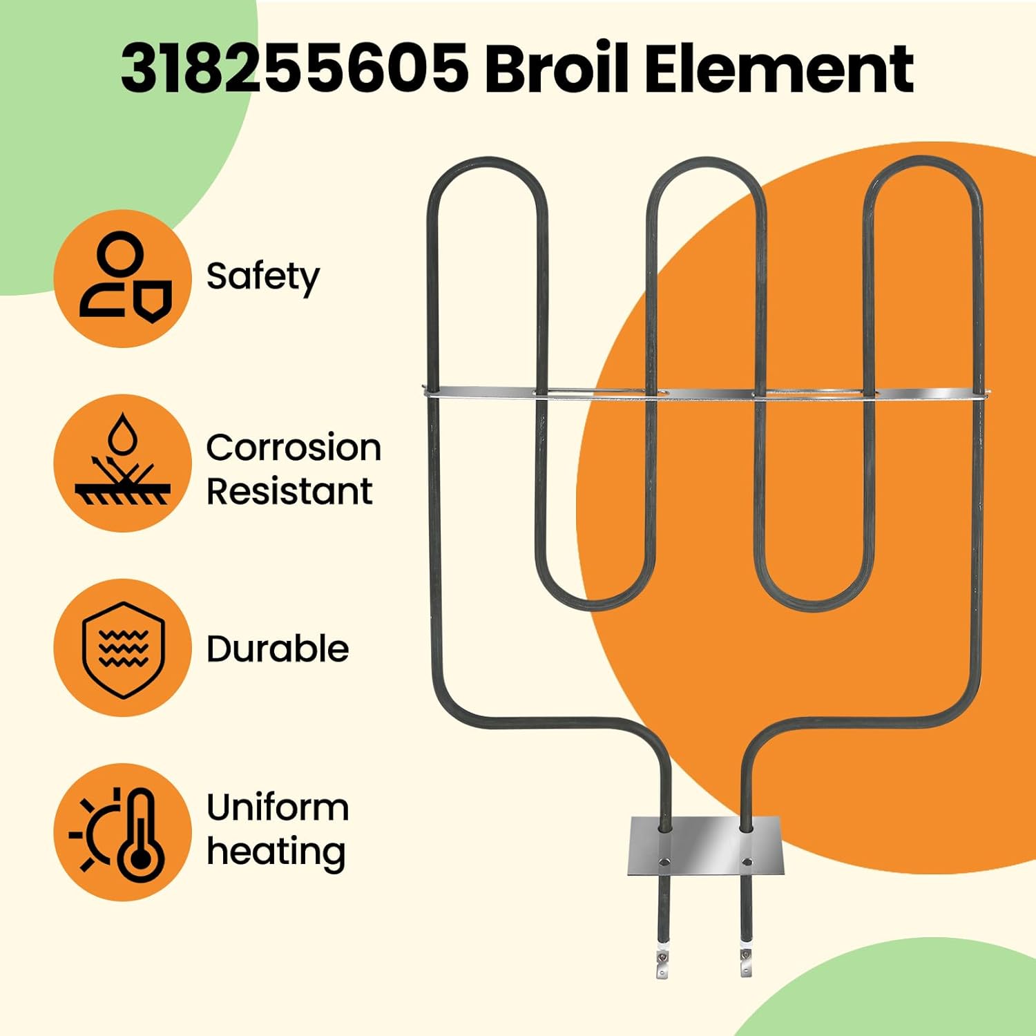 318255600 318255605 Oven Heating Element Compatible With Frigidaire Electric Oven,Replacement With 5330919 2210952 2118061020 2118061030 5303310513