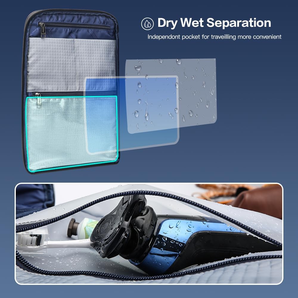 BOPai Executive Multi-Function Travel Friendly Backpack for Men 15.6 inch Laptop Business Anti Theft Computer Rucksack Water Resistant Smart USB Charging Large Capacity Office Classic Black