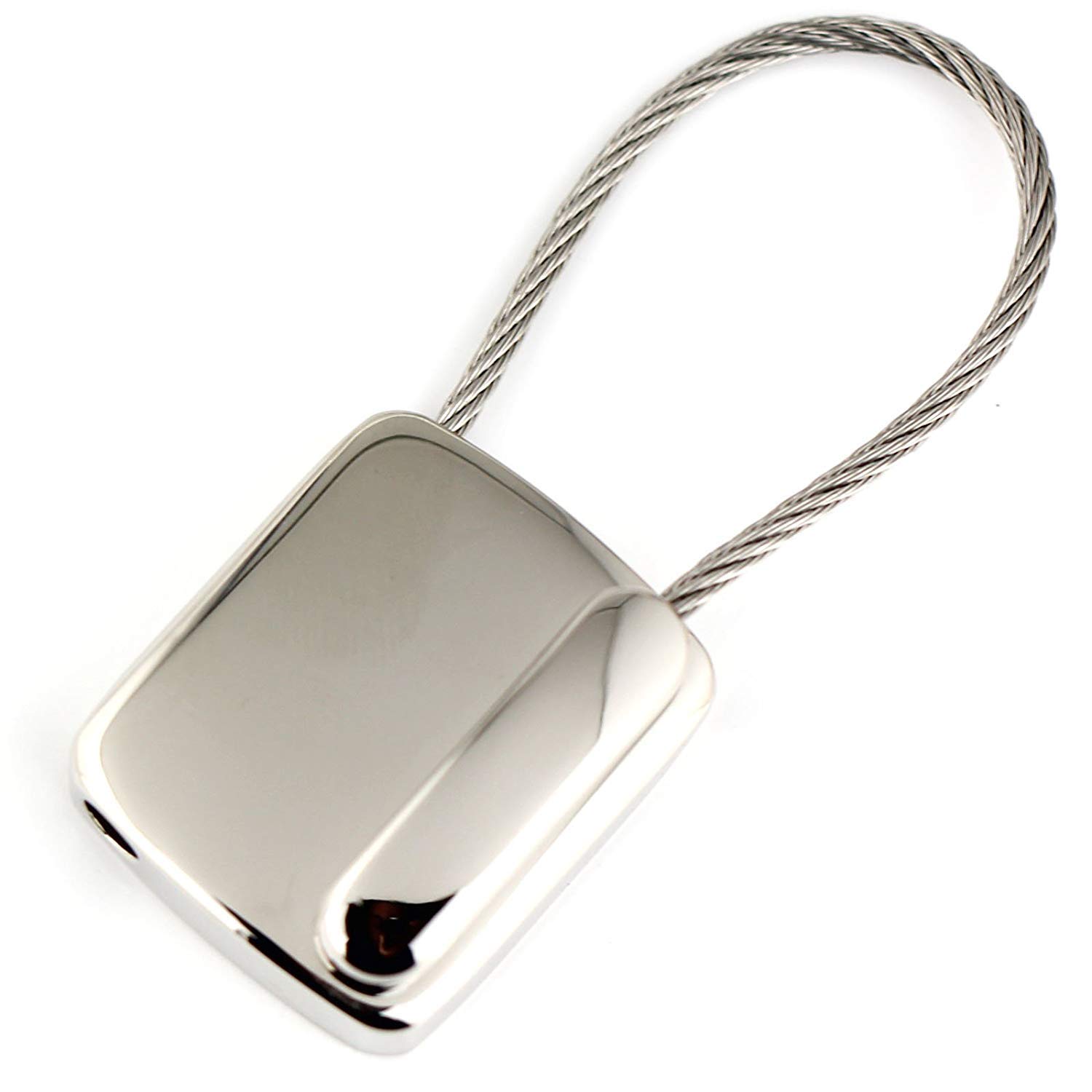 Maycom Creative Classic Polished Silver Wire Telephone Model Keychain Key Chain Ring Keyfob Keyring 86010