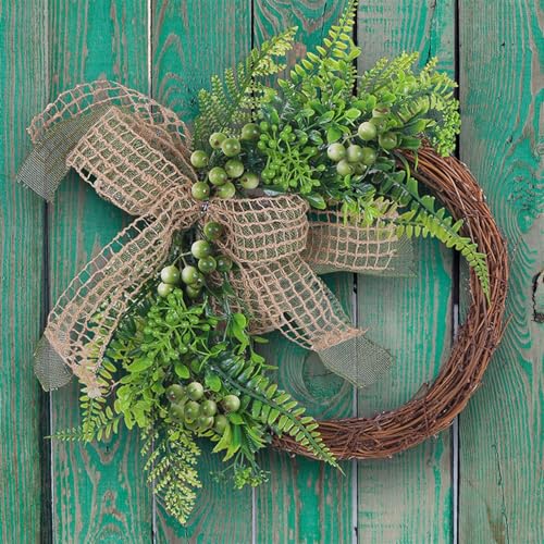 Couronnes de fleurs de Noël extérieures pour porte | Solution décorative抗风 2 pces