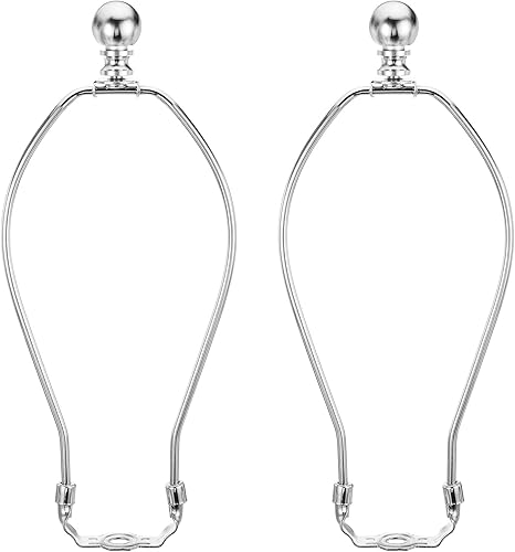 Miniatura 23 de PATIKIL Kit de arpa de lámpara de 6 pulgadas con remate, 2 juegos de soportes de pantalla de lámpara desmontable, accesorios de iluminación