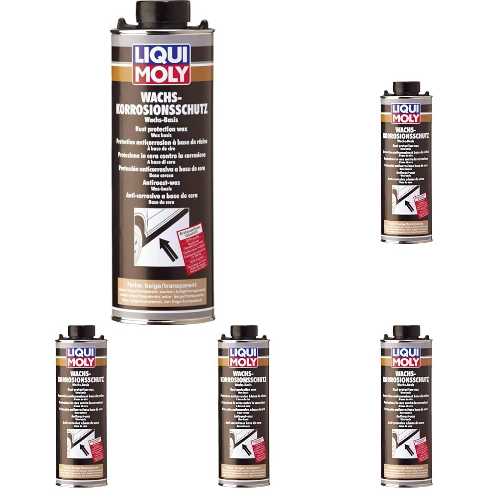 LIQUI MOLY Wachskorrosionsschutz braun | 1 L | Karosserieschutz | Unterbodenschutz | Art.-Nr.: 6104 (Packung mit 5)