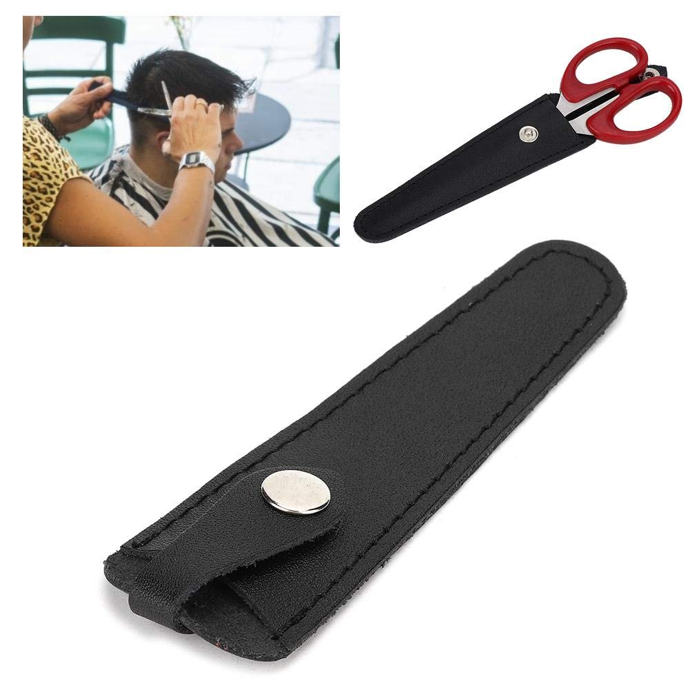 Borsa portatile per forbici, porta forbici, squisito facile pulire per riporre le forbici singole(black)