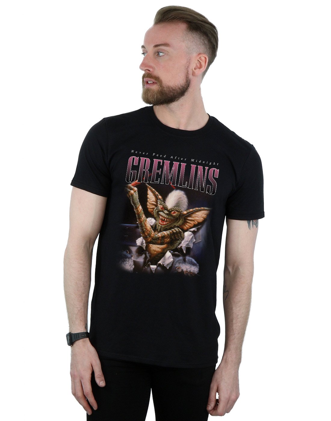 Absolute Cult Gremlins Men's Spike Montage T-Shirt Black Small