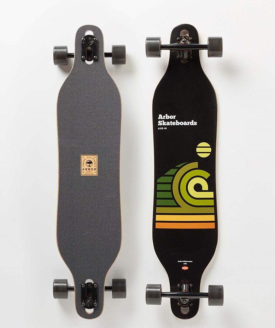 Arbor Axis 40 Artist - Draplin 2018 Complete Longboard New