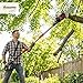 Outsunny 18V 8" Cordless Pole Chainsaw, 1.94m/2.56m Electric Chainsaw with 2 x 4.0Ah Batteries, Charger, Auto Lubrication, 6m/s Chain Speed, Long Reach Pole Pruner for Branch Cutting Tree Trimming