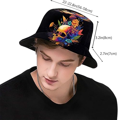 Miniatura 3 de Halloween Bucket Hat Bats Fisherman Hat Funny Packable Travel Beach Hats Outdoor Sun Cap for Women Men