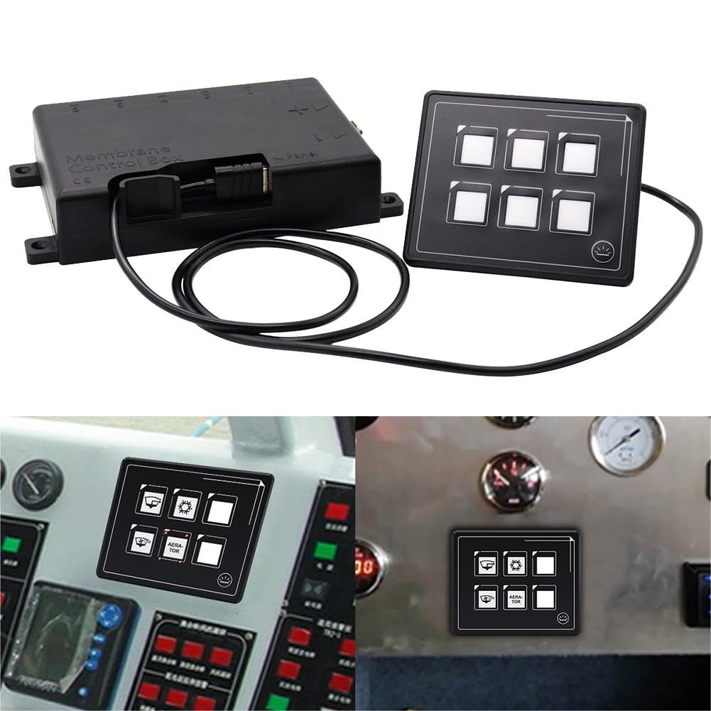 Para interruptor de membrana de 6 p, control por aplicación, IP66