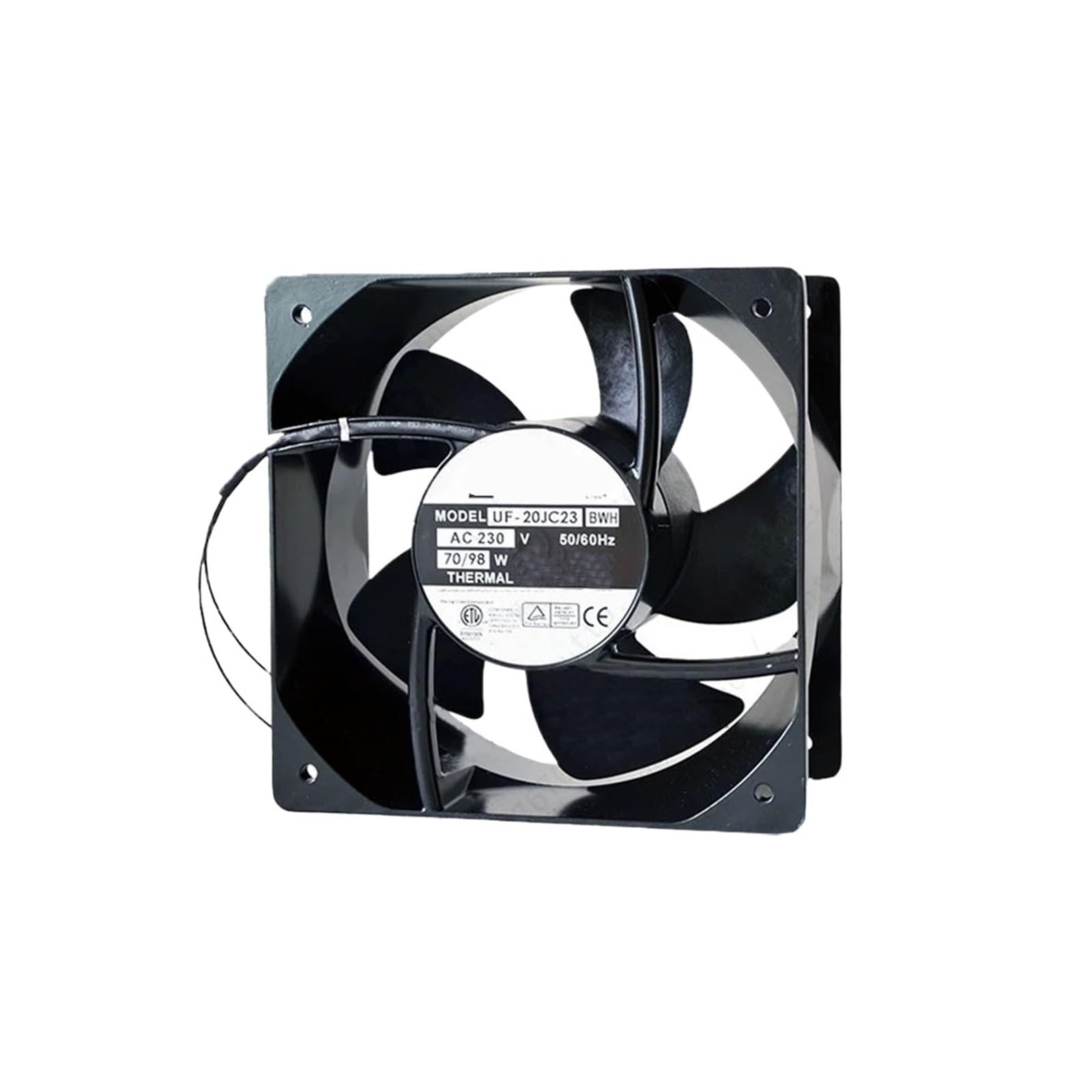 Ventilateur d'armoire UF-20JC23 230VAC de 205x90mm avec moteur 70W et 98W à 2 fils