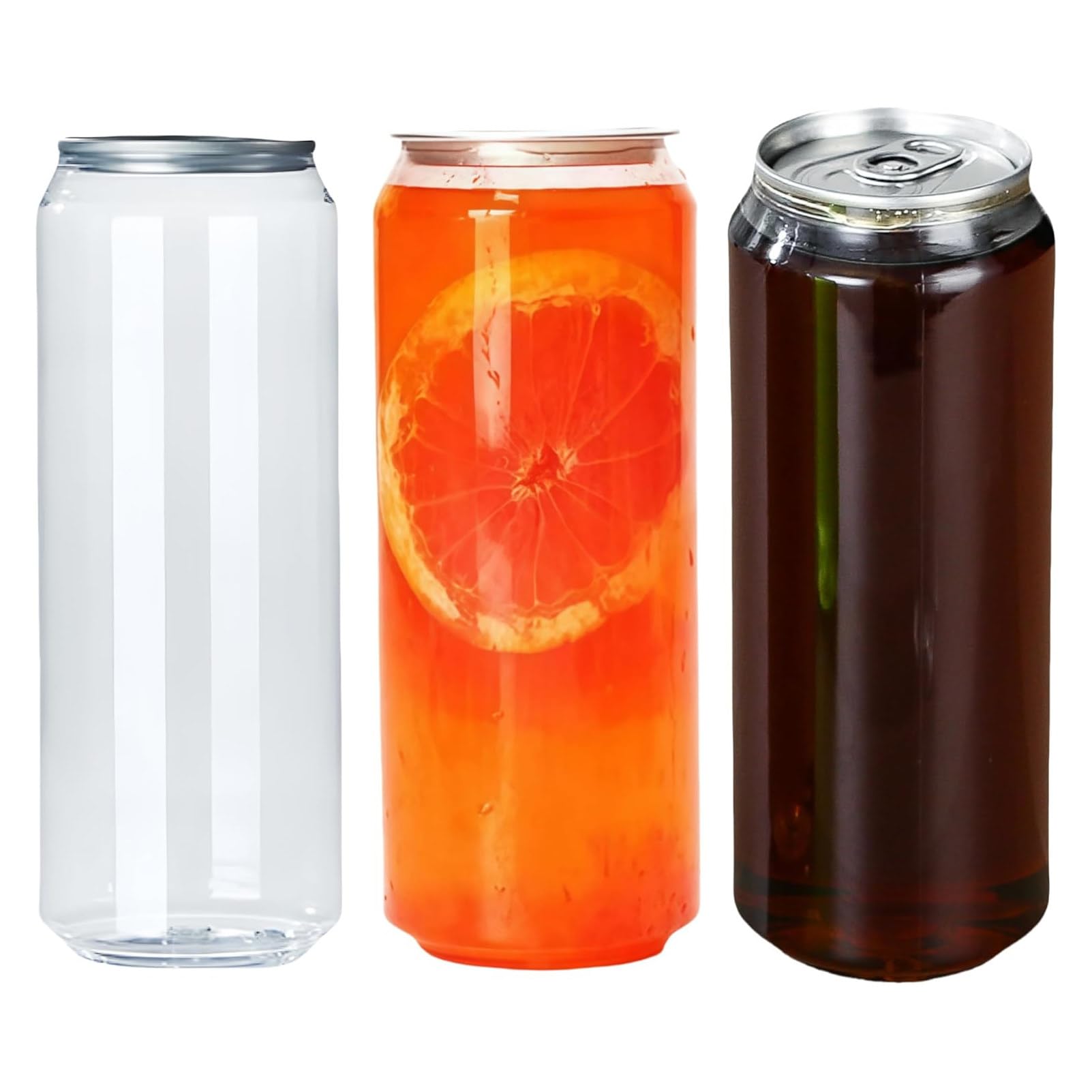 Pnpaea Sealable Plastic Can Sealing Cups with Aluminum Lids,200-Pack, Leak-Proof Juice Bottles, with Can Sealer Machine,for Smoothies, Boba,Iced Coffee 700ml