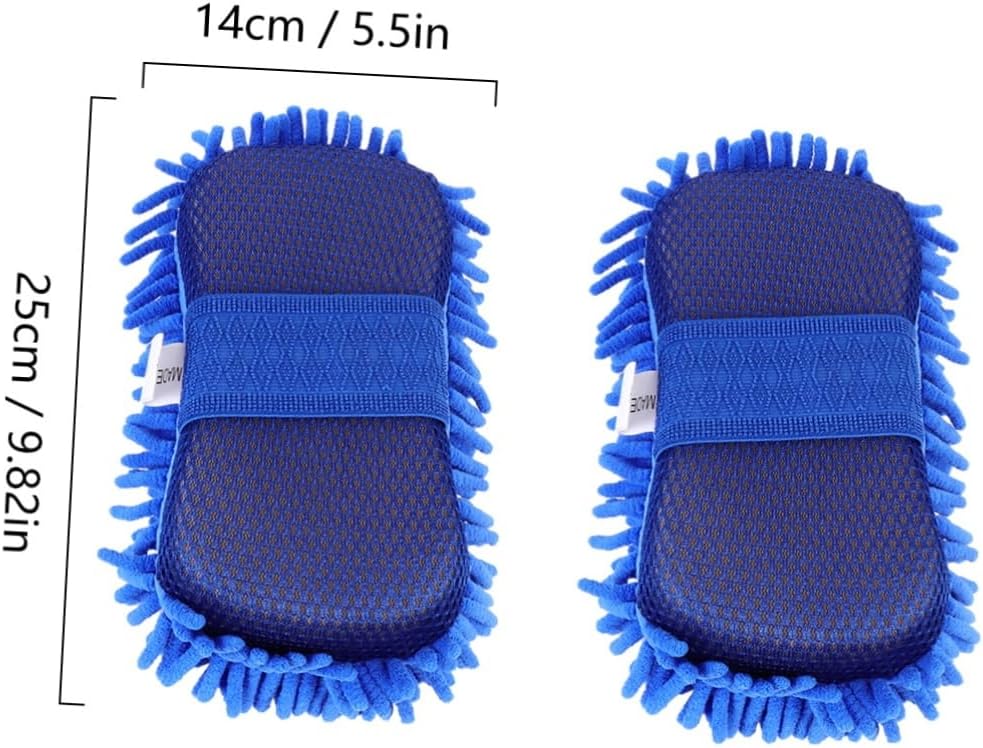 Cabilock 6pcs Car Cleaning Tool Wash Mitts for Scratch Multi-Purpose Use for Cars Floors and Bathrooms Lightweight Convenient Design