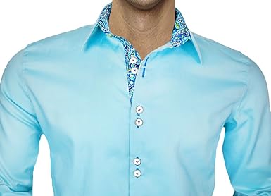 Teal and Blue Paisley Designer Dress 