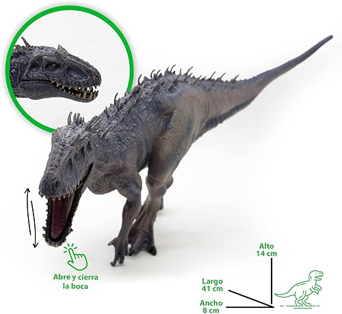 Miniatura 4 de DIDACTI JUEGOS Indominus Rex  Dinosaurs Toys for Kids   Realistic and Detailed Figure of the Jurassic Age  Collect Them All