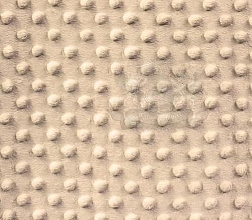 Minky Dimple Dot Manta de tela de 60 pulgadas de ancho vendida por The Yard (Gris pardo de bicicleta)