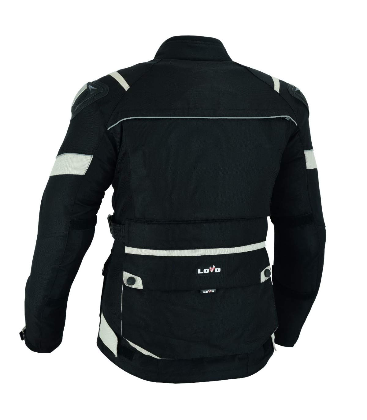 LOVO - Chaqueta Moto Tricapa 4 Estaciones Mujer - Chaqueta Moto Mujer con Protecciones para Verano e Invierno - Cazadora Moto Mujer de Alta Resistencia Longitud 3/4 - Estilo, Seguridad y Versatilidad