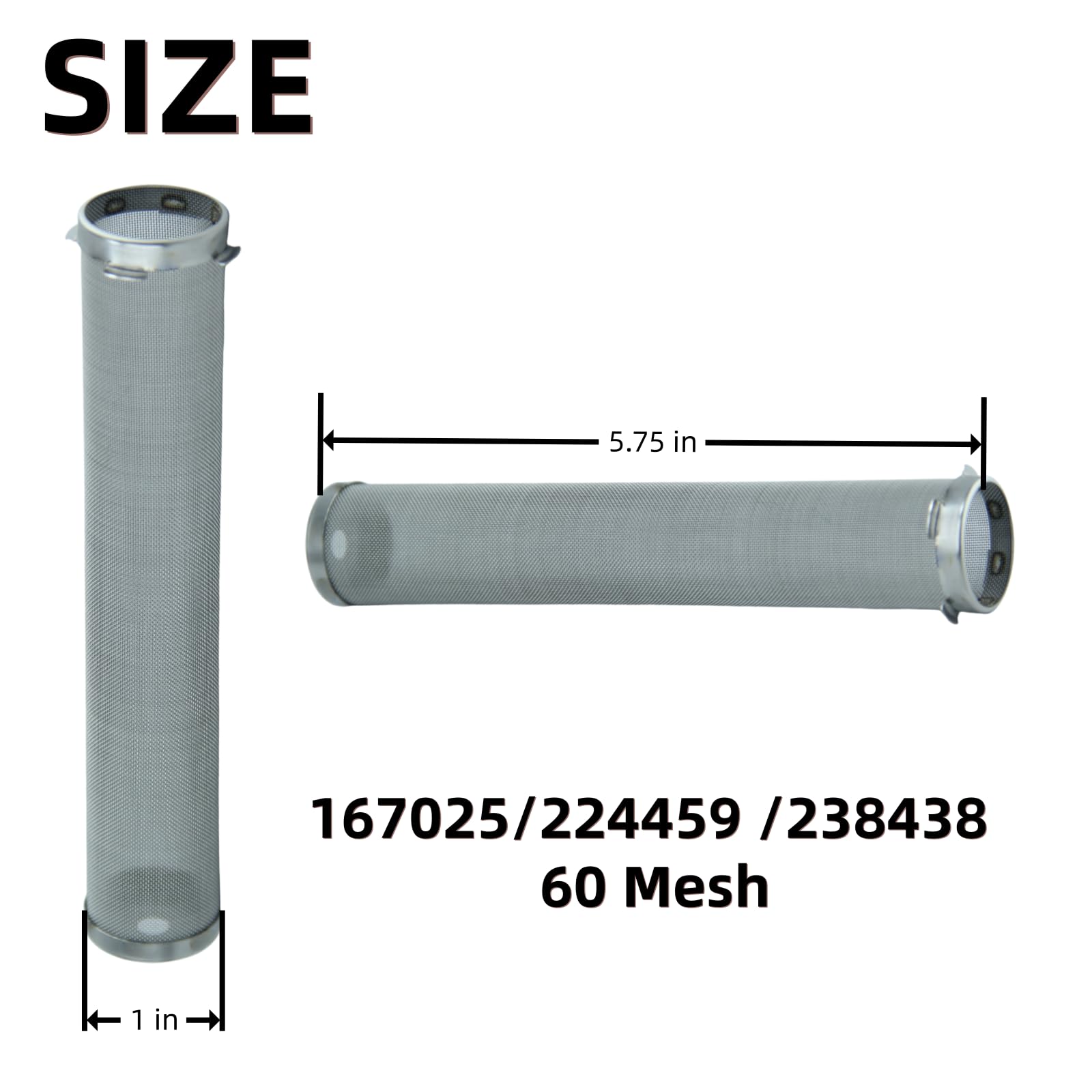 167025/224459 /238438 60 Mesh 6 Packs Manifold Filter,for Graco