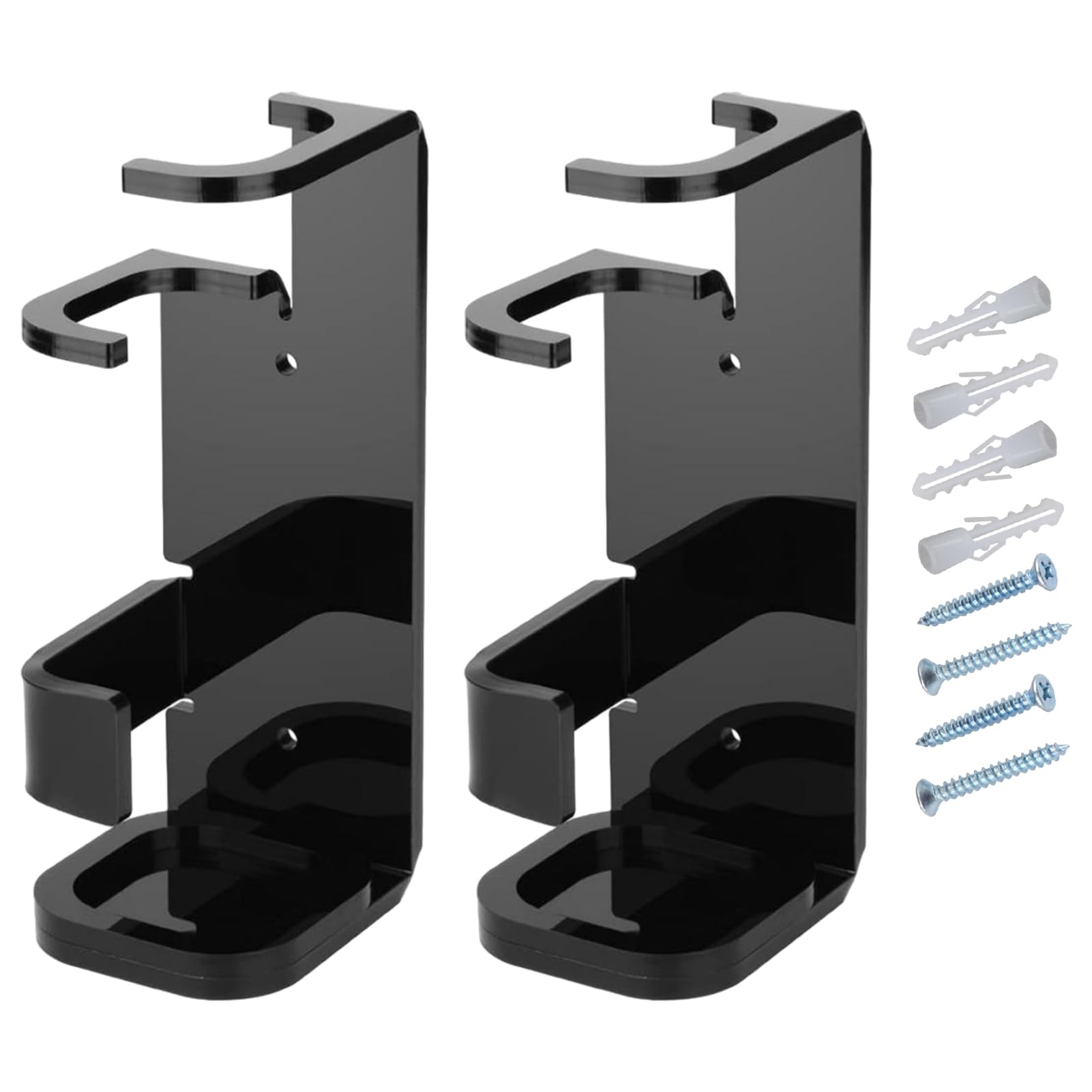 Dual Saber Belt Clip - Electroplated Aluminum Hanger For Two Lightsabers, Cosplay & Dueling, Hands-Free Carry