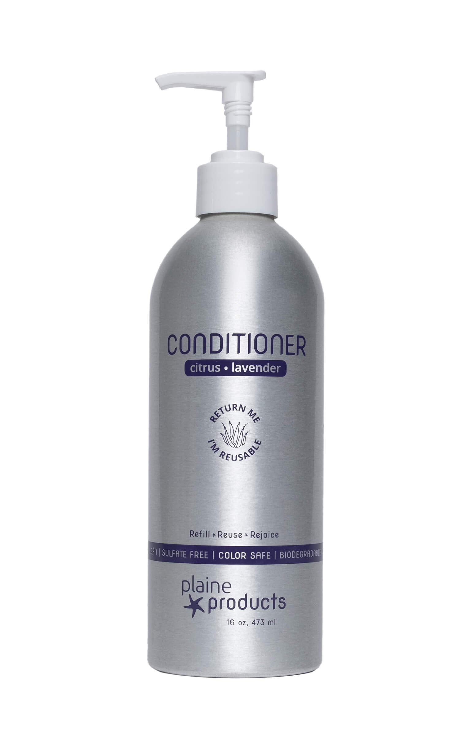 Plaine ProductsReturnable, Refillable Conditioner 470ml, Citrus Lavender Original (with pump)