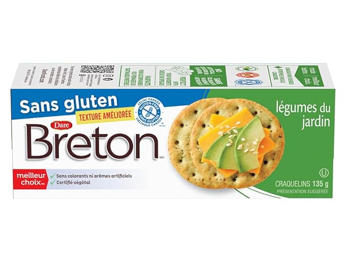 Galletas Breton Gluten Free Garden Vegetable 135g miniatura 4