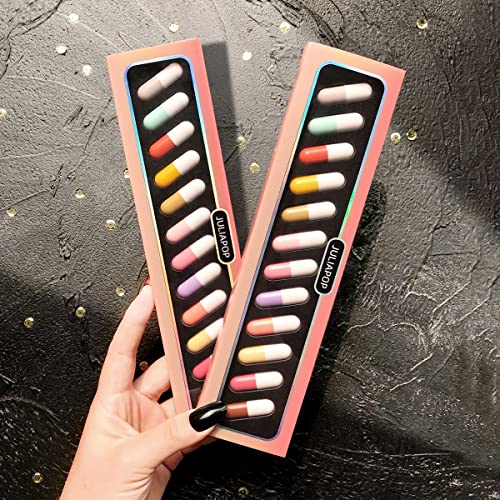 Kusslippe Mini Lipstick Set, 12 Colors Capsules Matte Pill Shaped Lipstick, Waterproof Long Lasting Mini Capsules Velvet Lipstick Set For Women (12 Pcs) #TOP5