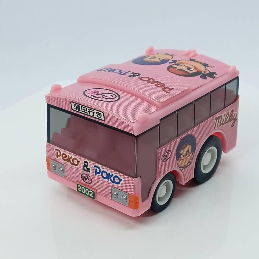 トミカ 不二家　ペコちゃん　ミルキー　ぺコ&ポコ　エアロスター　バス　トラック トミカ 不二家 ペコちゃん ミルキー ぺコ&ポコ エアロスター バス