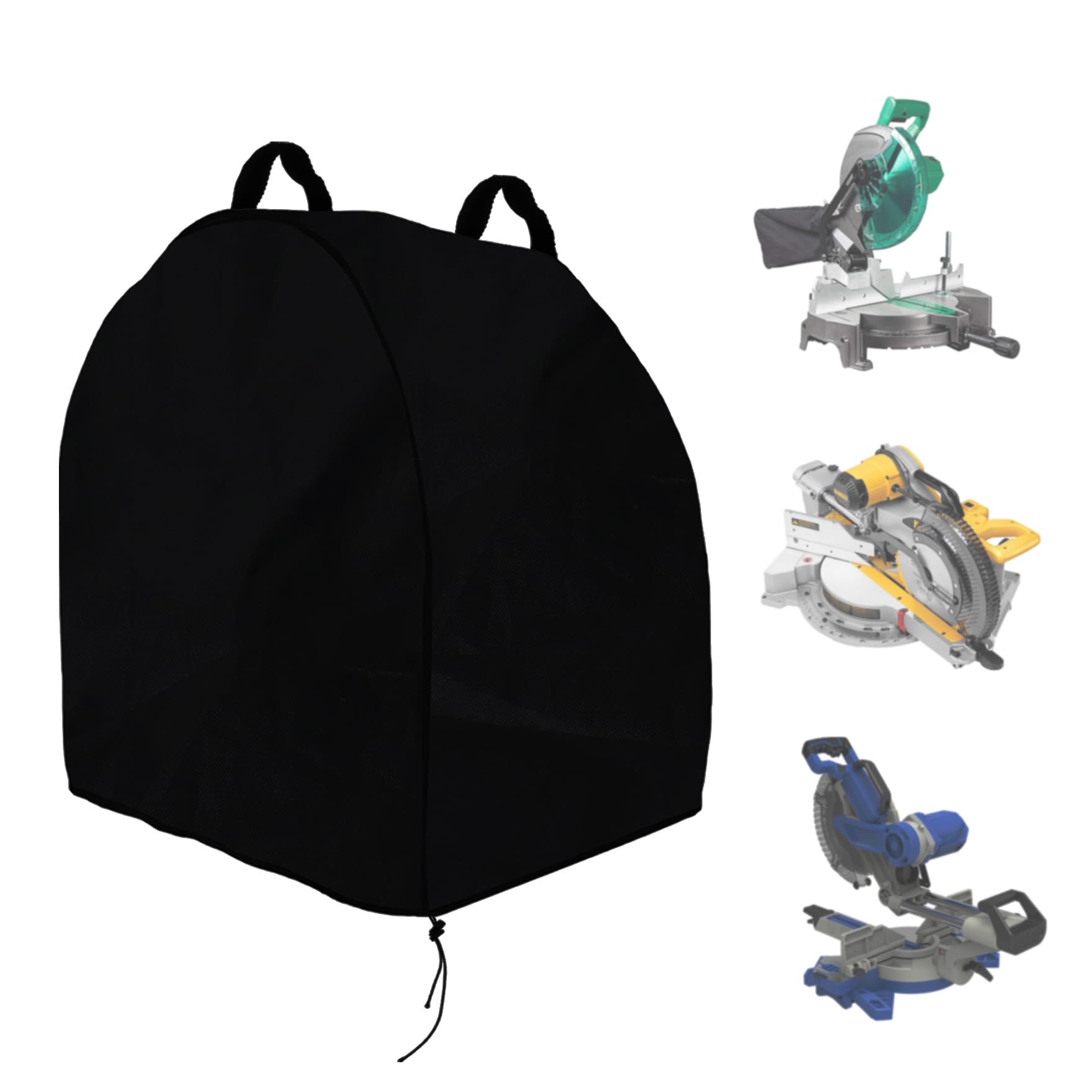 Klmnop Miter Saw Cover, Waterproof & Dustproof Oxford Cloth 28.3''L x 24''W x 28.3''H Portable Protective Cover with Handle for Most Miter, Planers,