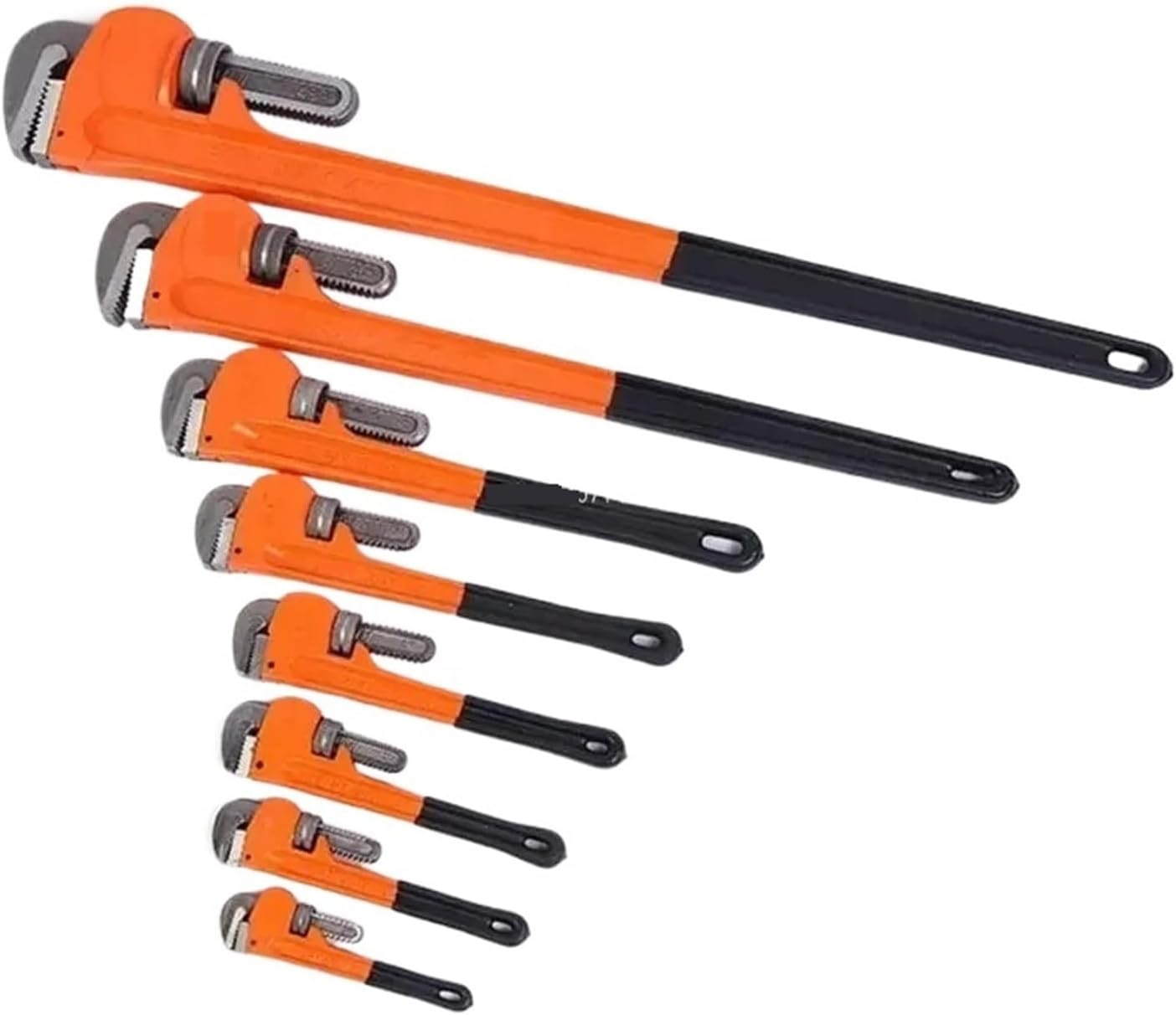 CAARLA Pipe Wrench Straight Clamp Plumbing Pipe Pliers Spanner Tool Wrench Universal Pipe Heavy Adjustable Plumber Dutys 8"/10"/12"/14"/18"(8 inch)