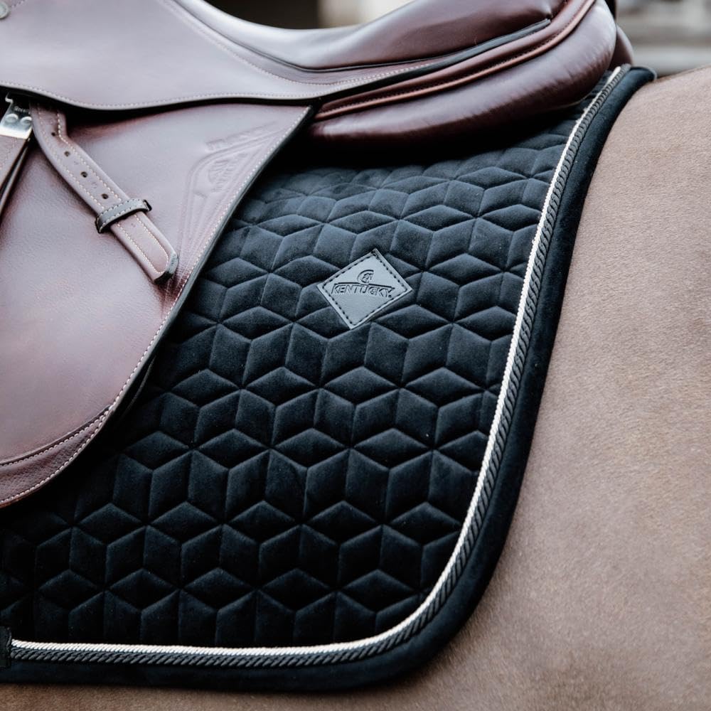 Tapis de selle FULL - Noir - Velours - Saut d'obstacles