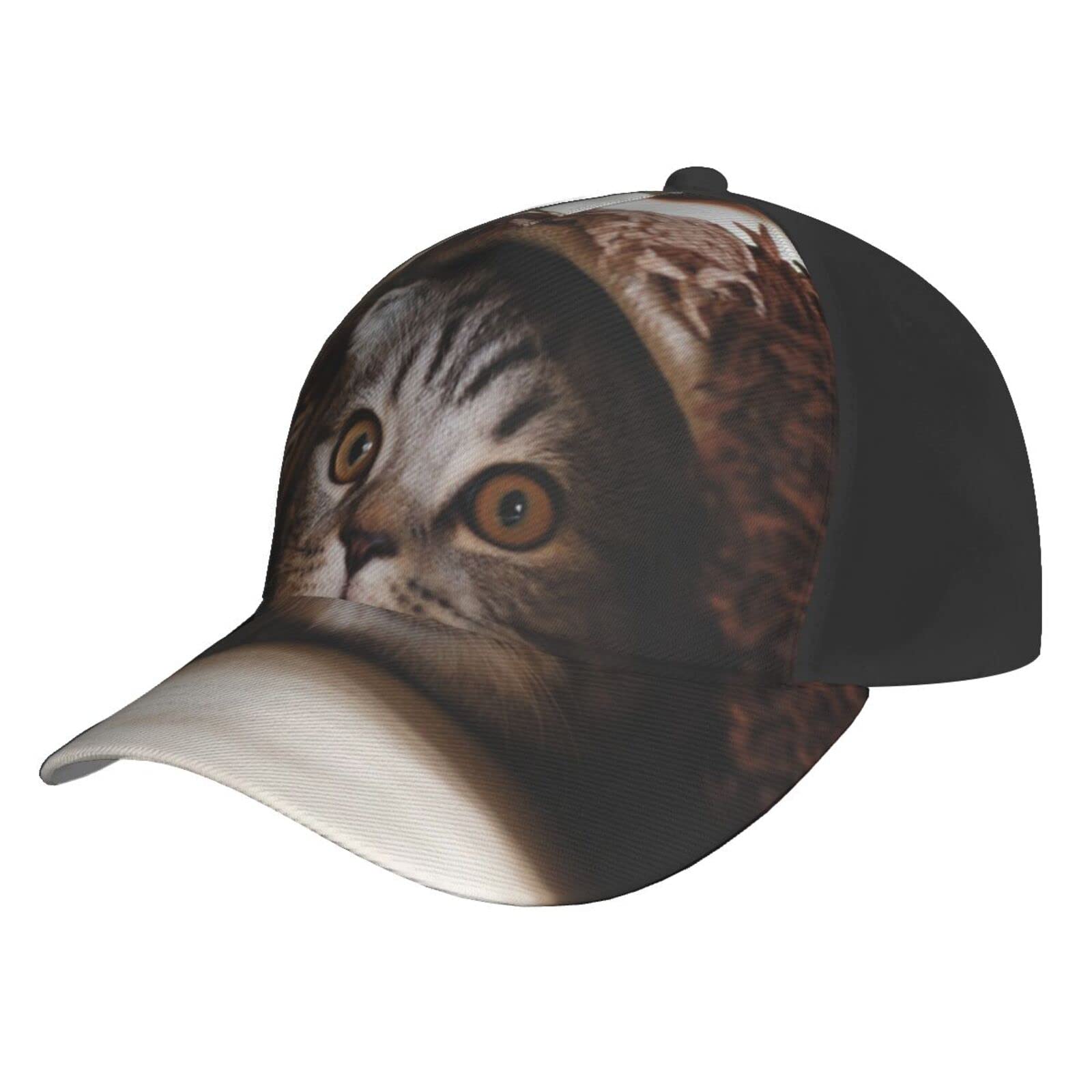 Aseelo Unisex Cat Under Blanket Baseball Caps Adjustable Trucker Hat Dad Hat Classic Casual Sports Hat For Men Women