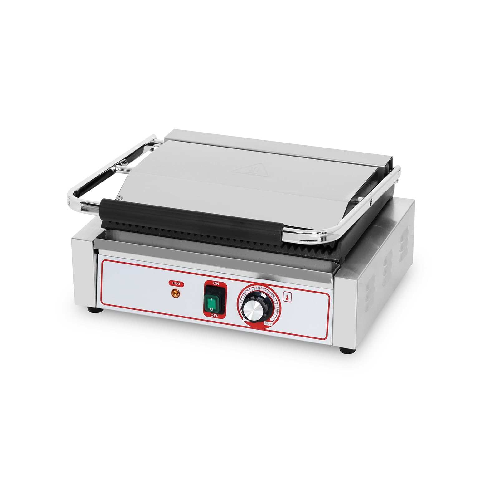 Commercial Panini Grill Flat Press Sandwich Maker Industrial Panini Machine Single Grill Big (Standard Panini Press Grill)