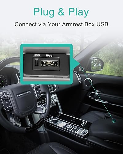 Miniatura 5 de Adaptador de coche Bluetooth con cable para iPod, adaptador de audio inalámbrico premium para Land Rover, Range Rover y Jaguar, Bluetooth 5.0 con