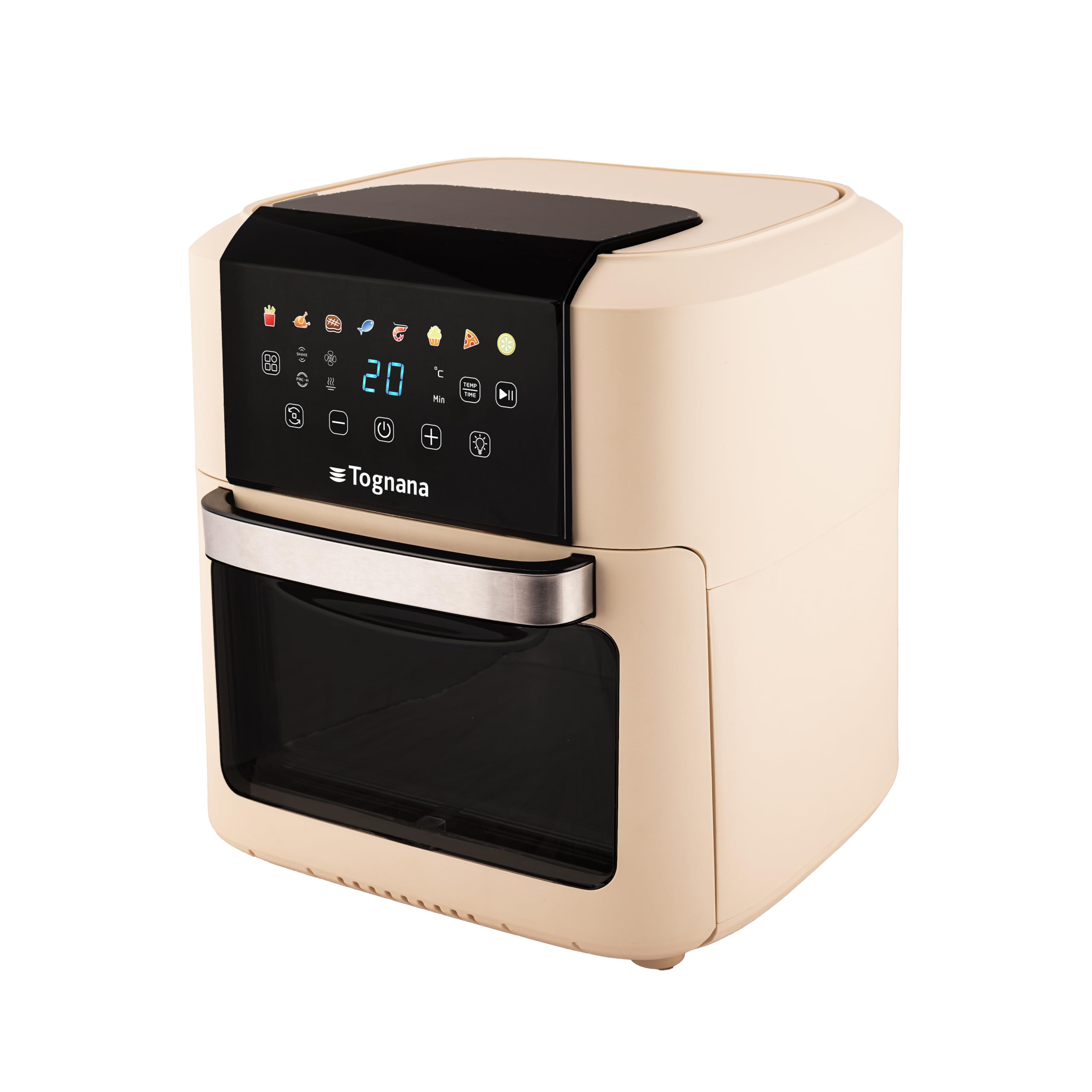 Tognana Iridea, Friggitrice e Forno ad Aria 11 L, Plastica-Acciaio Inox, Champagne