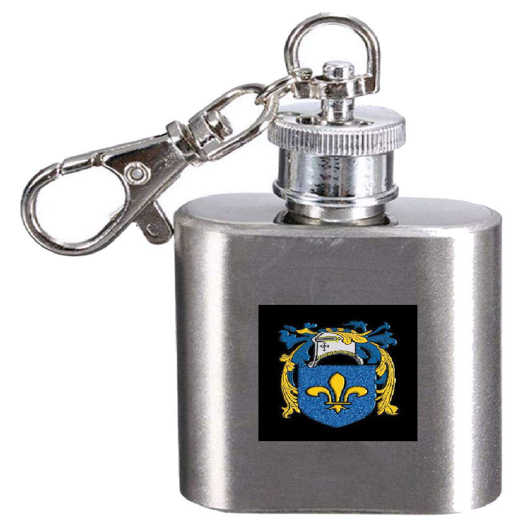Flasque avec blason Gamble cadeau de famille personnalisé 28,3ml