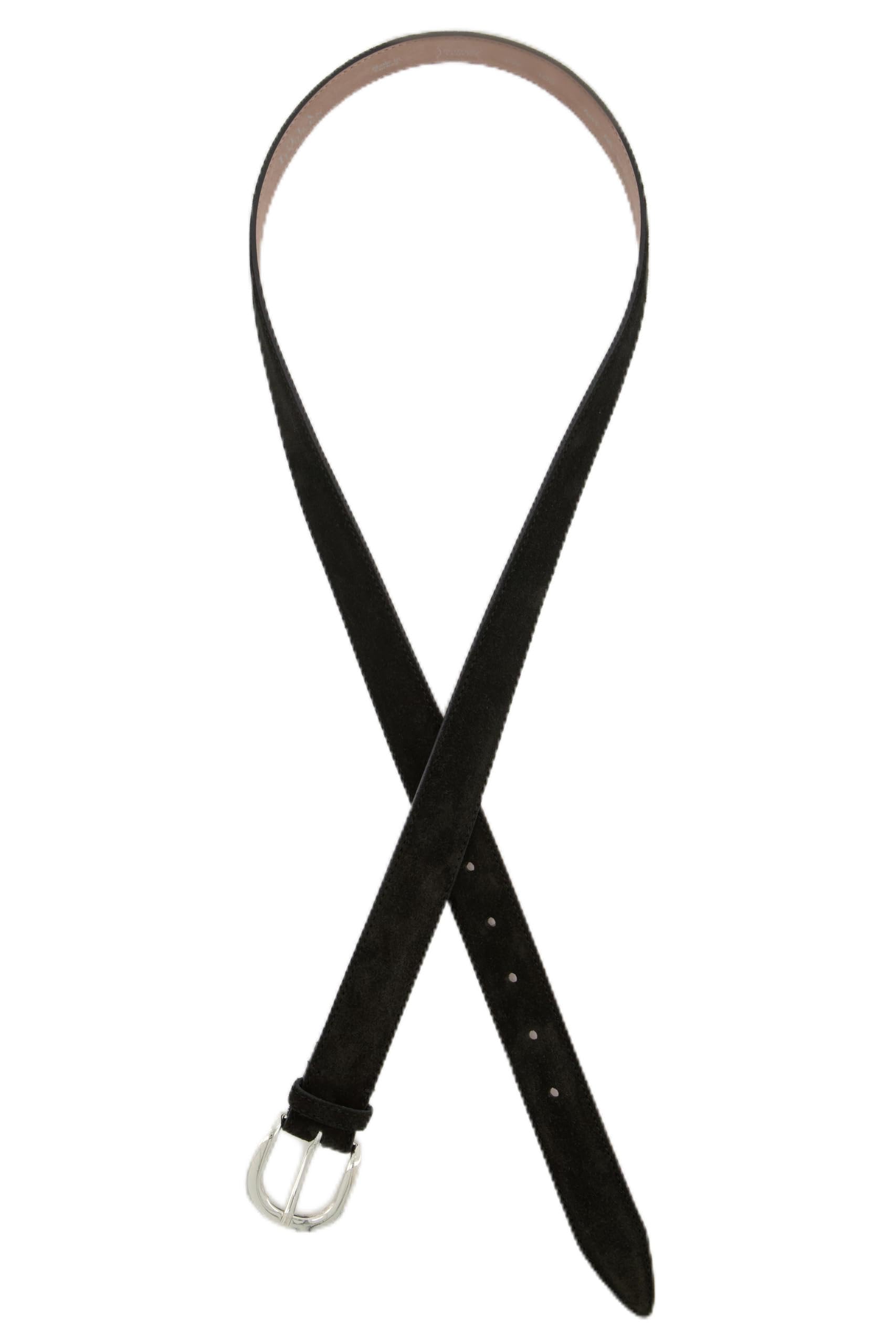 Ulla Popken Damen große Größen Übergrößen Plus Size Gürtel, Suede, Velourslederoptik, Metallic-Schließe 821761