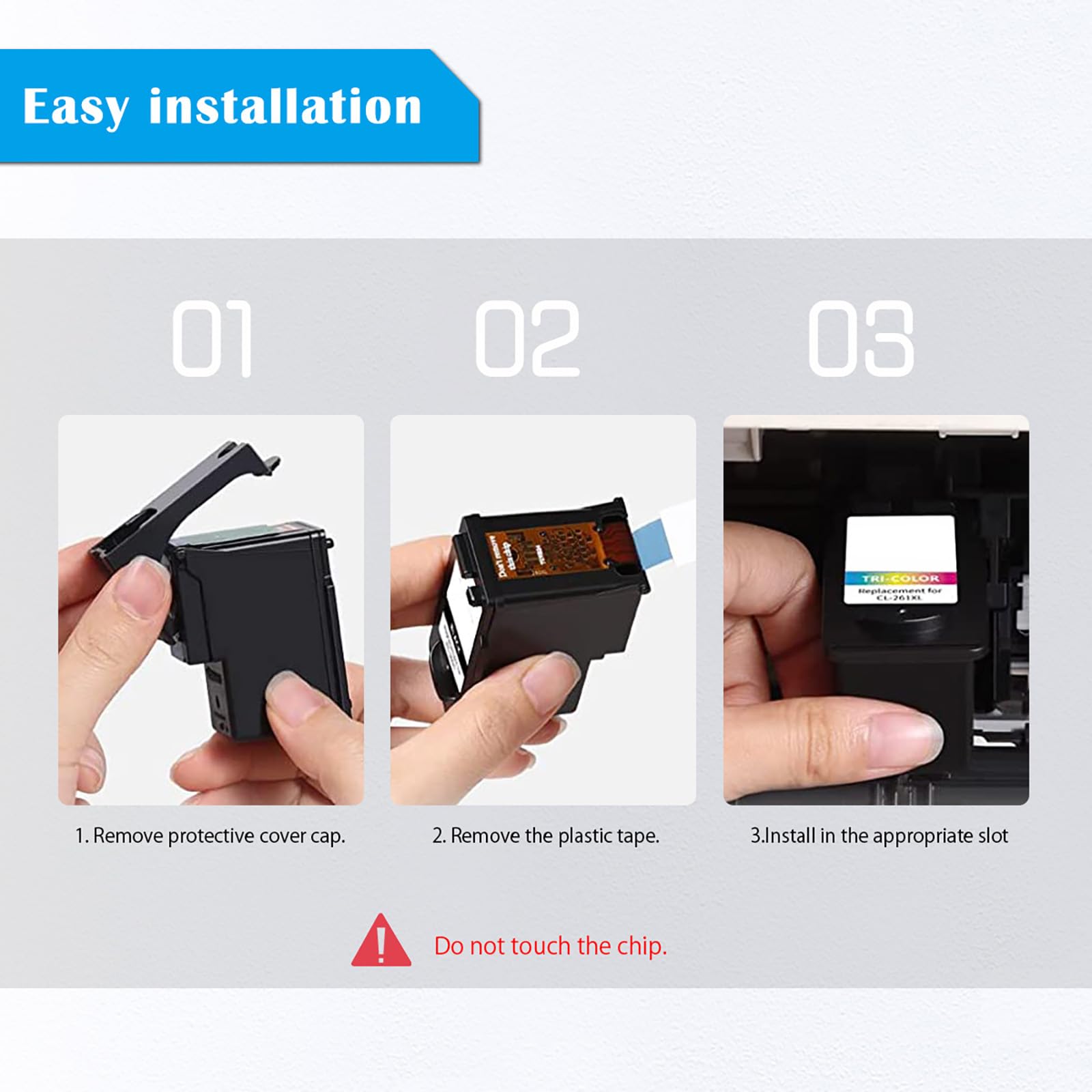 Cartouches D'encre Compatibles 305 XL Couleur & Noir - Pour HP Envy Pro 6430/6010-6032, Remanufacturées