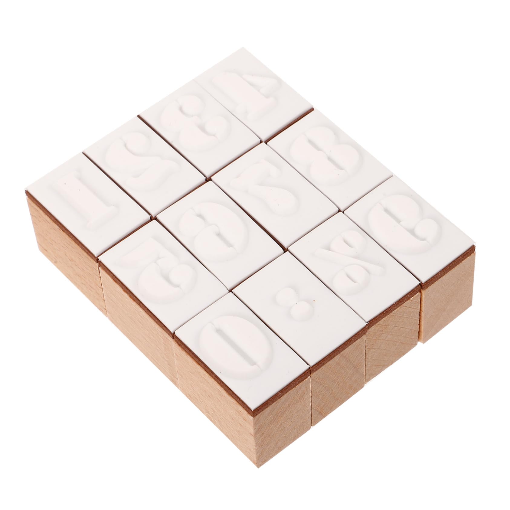 4sätze Holzstempeln Mit Zahlen Handgefertigte Dekorative Stempel Für Diy-projekte Tagebuch Und Scrapbooking-werkzeuge Bastelzubehör Für Erwachsene