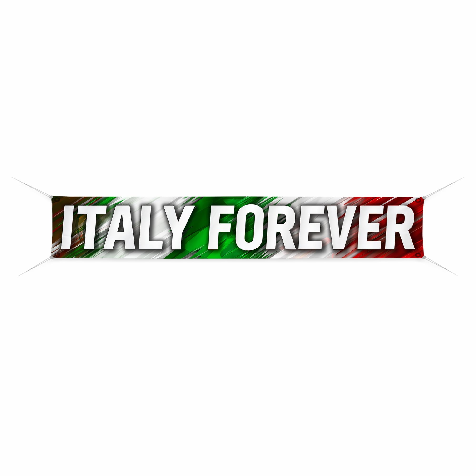 Italy Forever Soccer Banner 2026 F1FA World Cup 2026 Decorations Large Outdoor Banner Football Party Backdrop Soccer Flag 6x1ft Wall Decor USA Mexico
