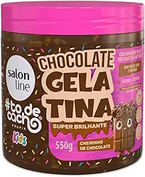SALON LINE GELATINA TODECACHO KIDS CHOCOLATE BRILHO 550G