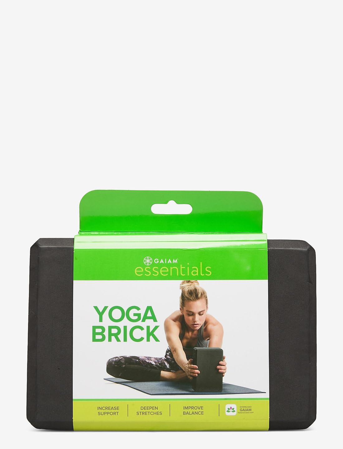 Gaiam Essentials Yoga Brick EVA Foam Block Accessories for Yoga, Meditation, Pilates, Stretching - 2 Pack