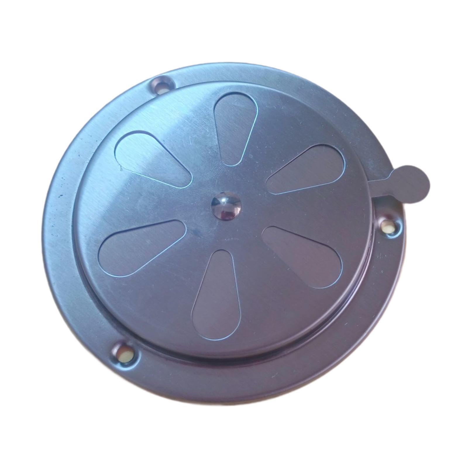 TRENDIVIBE BBQ Smoker Air Vent Flow Control Stainless Steel Parts Round Grill Damper 125 mm Diameter
