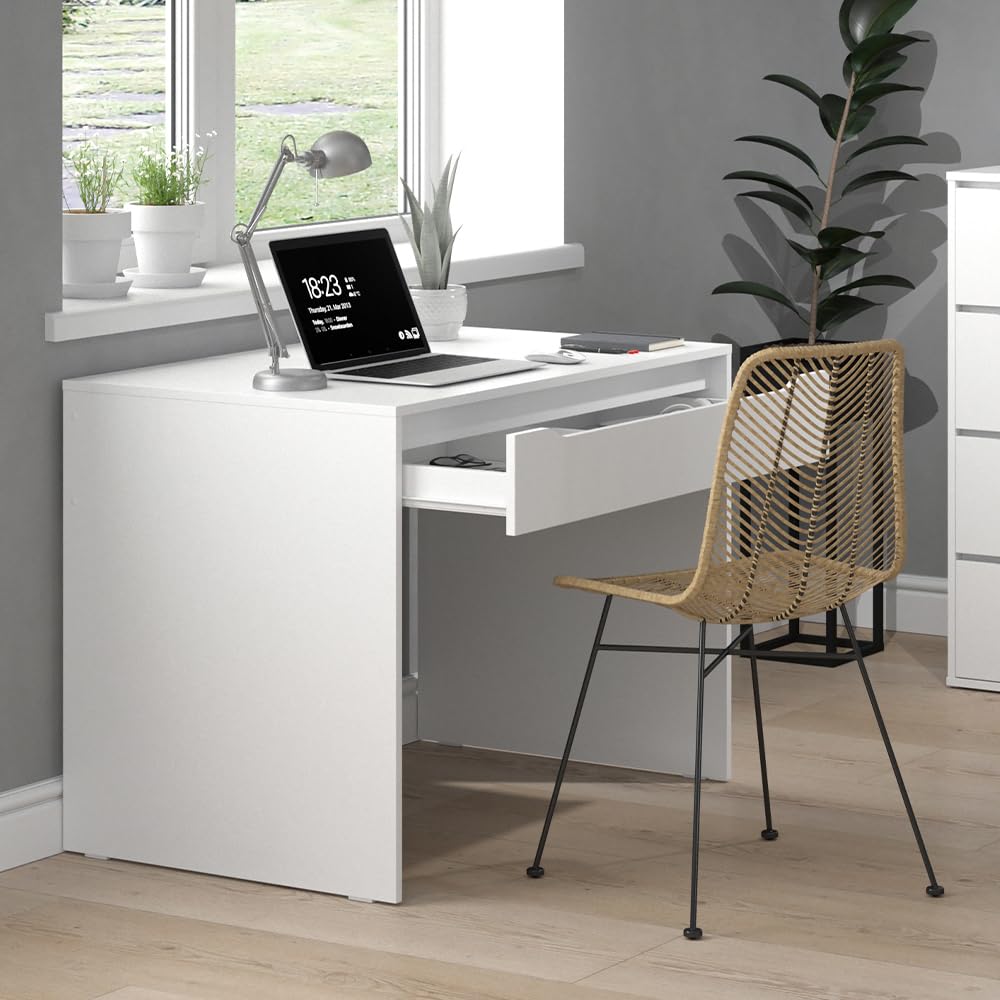 Vicco Scrivania Ruben, Bianco, 100 x 65 cm | combinabile con altri mobili della serie Ruben
