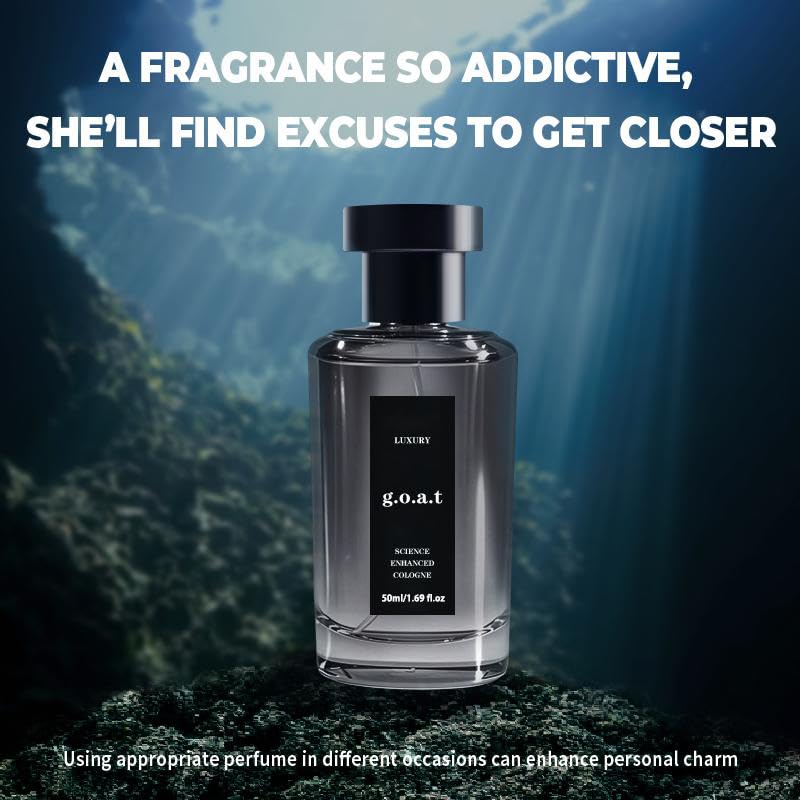 Miniatura 2 de Rihanna - Perfume de lujo G.O.A.T para hombre  Colonia Midnight Marine Man, aroma del océano y perfume de ámbar amaderado, regalo de colonia de lujo