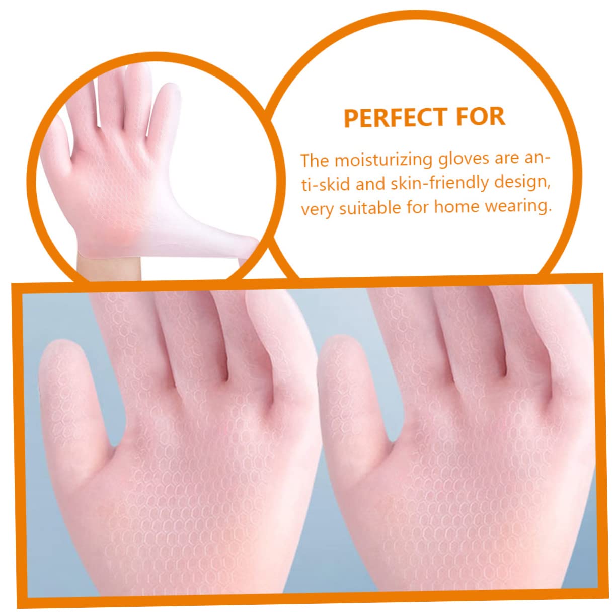 DOITOOL Soft Comfortable Exfoliating Gloves Moisturizing Gloves for Women Dry Hand Care Set