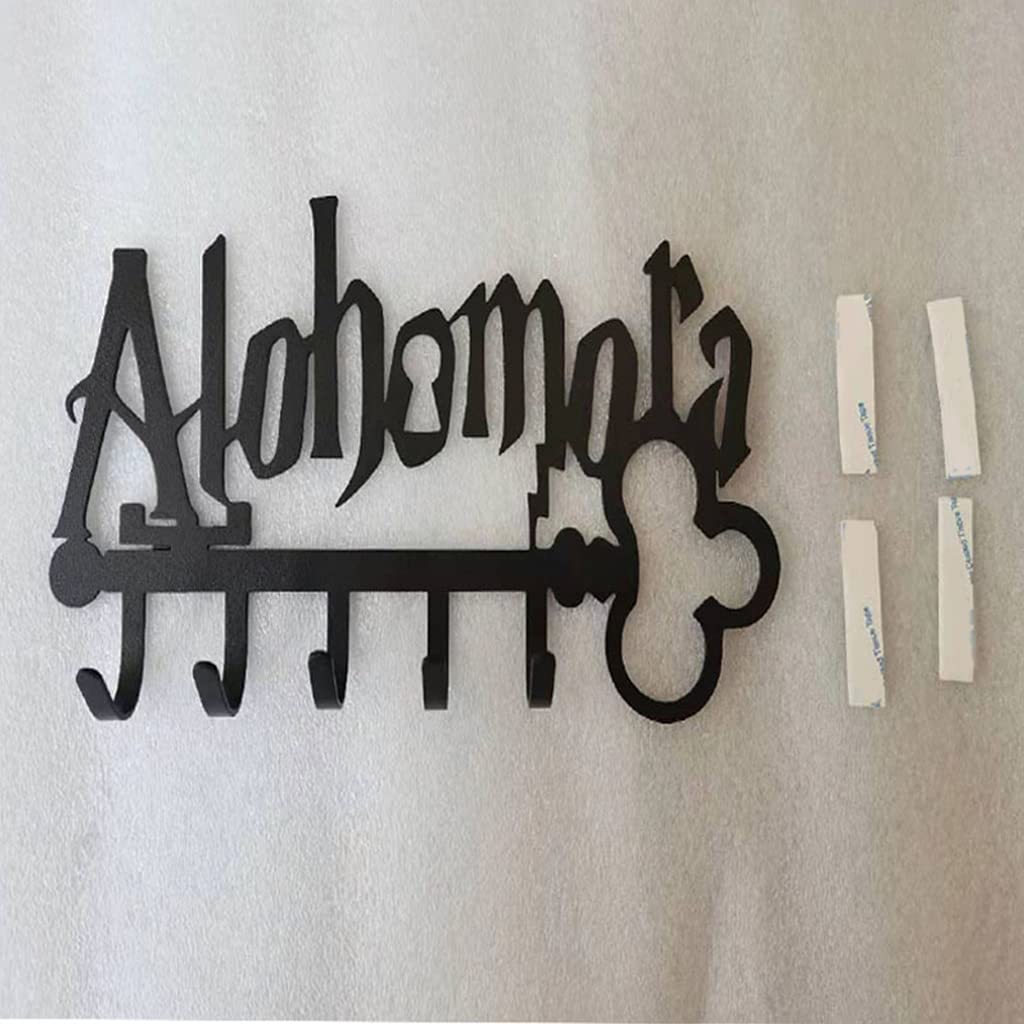 Portachiavi in Metallo Creativo Halloween con 5 Ganci Iron Art Murale Adesivo Appendiabiti Organizzatore per Cappelli Porta Asciugamani per la Decorazione d'Ingresso