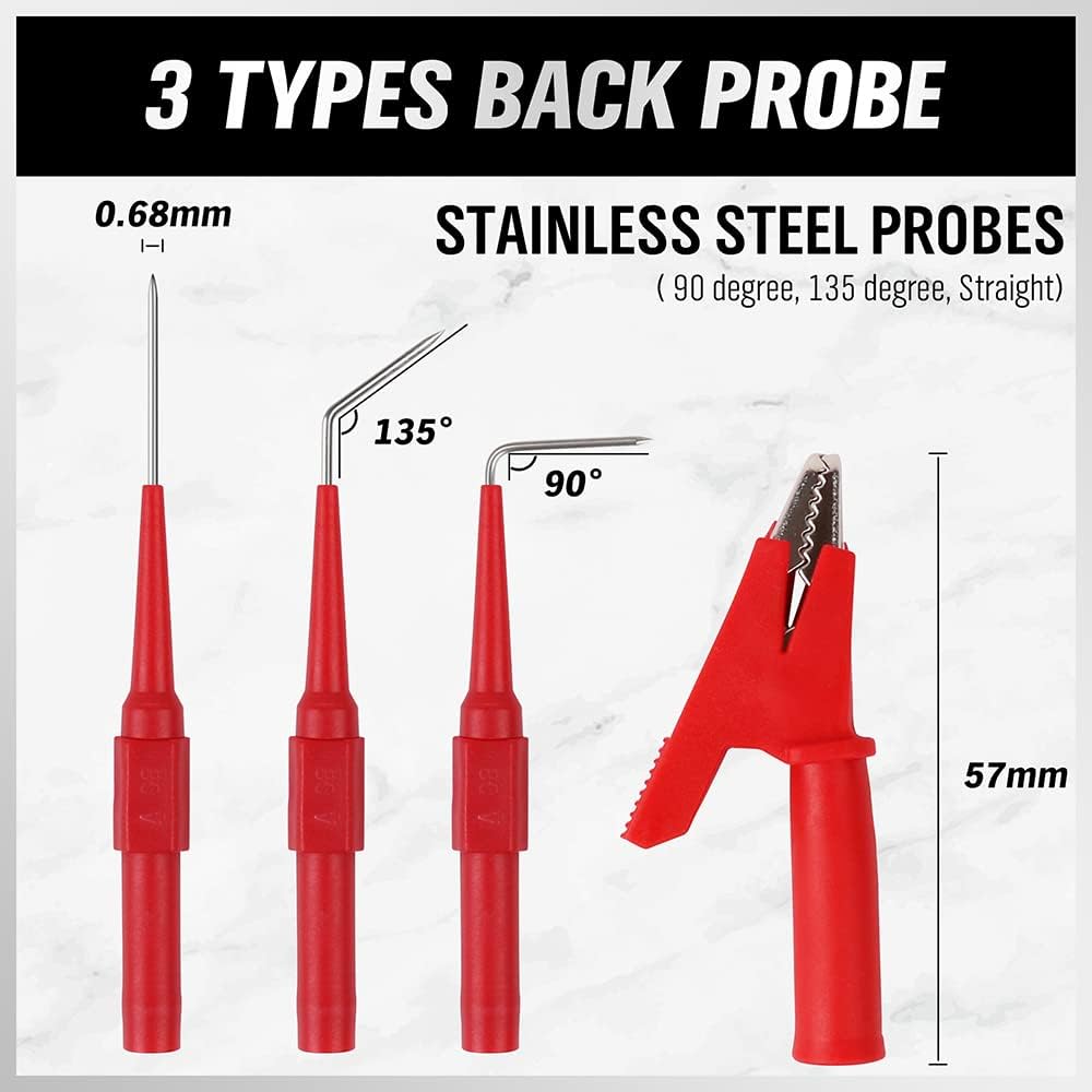 SWANLAKE GARDEN TOOLS 22PCS Back Probe Kit, Pin Kit